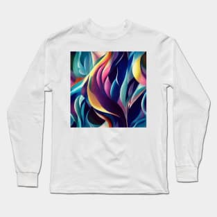 Multidimensional Swirls, Ten Long Sleeve T-Shirt